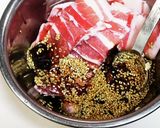 木綿豆腐の豚バラ味噌煮込み作り方1写真
