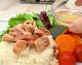 ポリCOOK保温 缶詰でカオマンガイ風作り方12写真