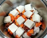 木綿豆腐の豚バラ味噌煮込み作り方5写真