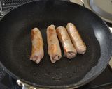 わかめと豚肉のロール焼き作り方4写真