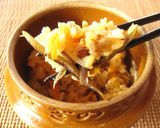 峠の釜めしの釜で作る炊き込みご飯作り方12写真