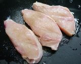 簡単！揚げない☆鶏むねチキンカツ作り方2写真