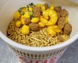 カップ麺に、のりとおかか、リュウジさん式作り方1写真