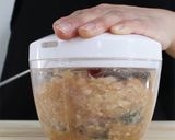 下味しっかり！鶏肉で大葉ハンバーグ作り方2写真
