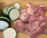 簡単♪ズッキーニと鶏もも肉のソテー作り方1写真