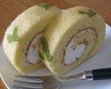 若草*ゆず茶ロールケーキ作り方17写真
