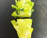 ブロッコリーの茎でペペロンチーノ作り方1写真