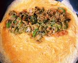 青ネギと揚げ玉の和風オムレツ作り方3写真