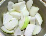 新玉ねぎと鶏肉のすき焼き作り方2写真
