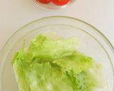 中華風♡レタスとトマトのふわふわ卵スープ作り方1写真