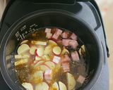さつまいもずくベーコンぶ炊き込みご飯作り方3写真
