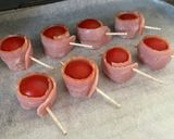 お弁当☆トマトのベーコン巻き作り方3写真