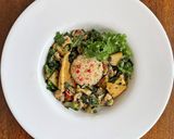 筍と豚肉（鶏肉）とケールのガパオライス作り方18写真
