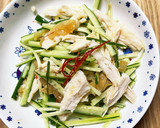 ☆簡単☆蒸し鶏中華くらげときゅうり和え作り方3写真