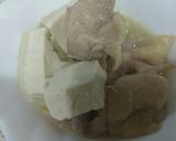 材料2つ♡鶏モモ肉で肉豆腐♡作り方3写真
