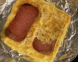 食パンにジャストフィットするスパムエッグ作り方2写真