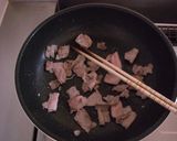 豚肉とニラと豆腐のあまから生姜炒め煮★作り方3写真
