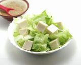 発見！厚揚げの皮を剥いで豆腐サラダ作り方6写真