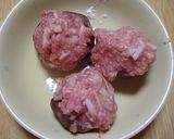 椎茸と挽き肉の重ね焼き♪作り方2写真