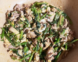 豚肉とほうれん草の卵炒め作り方3写真