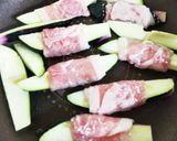 豚しゃぶとなすの巻き巻き焼き作り方4写真