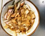 お一人様野菜たっぷり洋風ウインナー天津飯作り方4写真