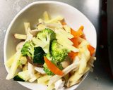 お一人様野菜たっぷり洋風ウインナー天津飯作り方10写真