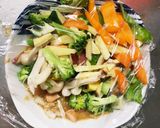 お一人様野菜たっぷりすっきりウインナー丼作り方11写真