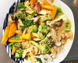 お一人様野菜たっぷりすっきりウインナー丼作り方13写真