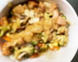 お一人様野菜たっぷりすっきりウインナー丼作り方17写真