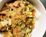 お一人様野菜たっぷりすっきりウインナー丼作り方18写真