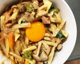 お一人様野菜たっぷり洋風ウインナー天津飯作り方20写真