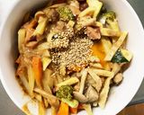お一人様野菜たっぷり洋風ウインナー天津飯作り方21写真