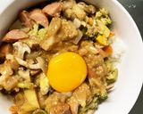 お一人様野菜たっぷりすっきりウインナー丼作り方20写真
