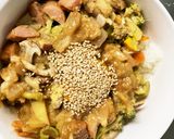 お一人様野菜たっぷりすっきりウインナー丼作り方21写真