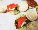 ミニバーガー　弁当用　サンドウィッチ作り方2写真