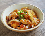 簡単！玉ねぎと鶏むね肉の甘酢炒め作り方4写真