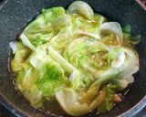 野菜の煮物レタスと海老の巾着煮　発酵玉葱作り方6写真