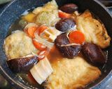 野菜の煮物レタスと海老の巾着煮　発酵玉葱作り方7写真