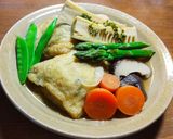 野菜の煮物レタスと海老の巾着煮　発酵玉葱作り方9写真