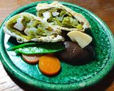 野菜の煮物レタスと海老の巾着煮　発酵玉葱作り方10写真