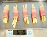 焼肉のタレで簡単冷凍ポテトのベーコン巻き作り方3写真