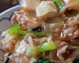 小松菜でさっぱり肉豆腐♪簡単煮こみ5分作り方6写真