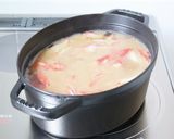 旨味たっぷり【カニカマと卵のお味噌汁】作り方3写真