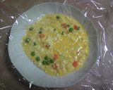 レンジで簡単・お豆腐のふんわりオムレツ作り方1写真
