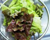 5分で完成！レタスとお茶漬けの素サラダ作り方1写真