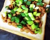 朝ごはんに！納豆トースト作り方3写真