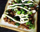 朝ごはんに！納豆トースト作り方4写真