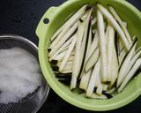 簡単！ナスのみぞれ汁　ゴマ風味作り方1写真