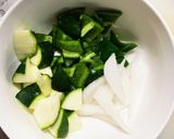 肉無チクワさっぱり洋風親子丼味野菜炒め作り方7写真